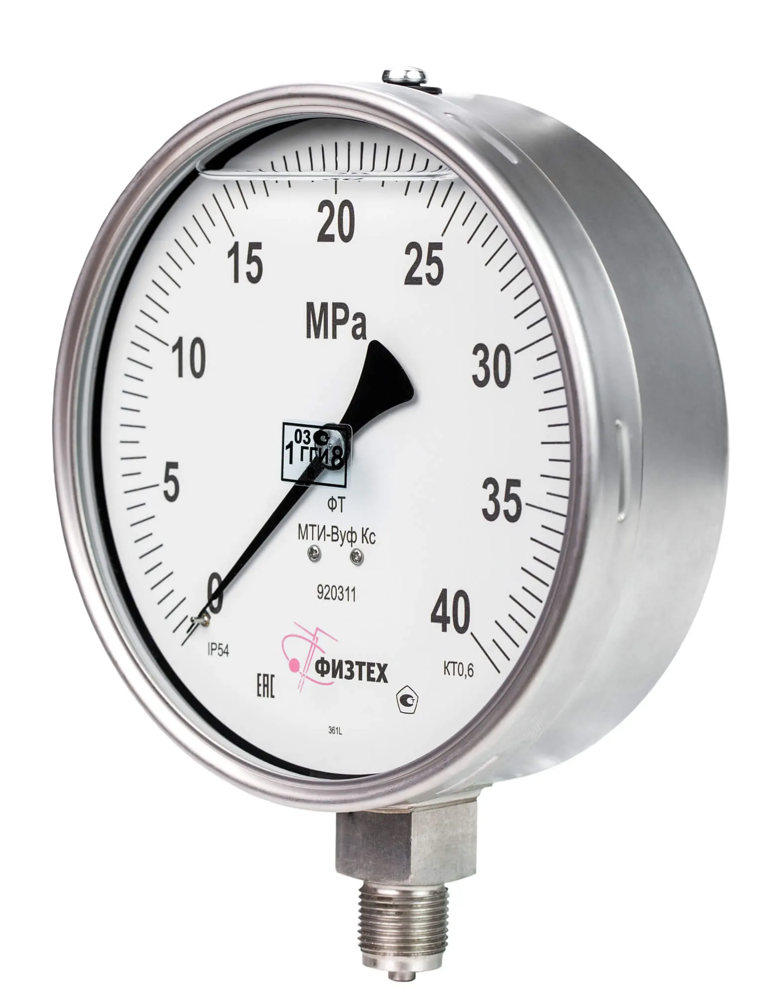 Вакуумметры, мановакуумметры, манометры точных измерений виброустойчивые коррозионностойкие ВТИ-ВУф Кс, МВТИ-ВУф Кс, МТИ-ВУф Кс Без корр."0"