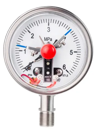 Вакуумметры, мановакуумметры, манометры электроконтактные коррозионностойкие виброустойчивые ДВ2010ф ВУ Кс, ДА2010ф ВУ Кс, ДМ2010ф ВУ Кс (Диаметр: 100 мм)