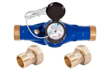 Счетчик воды ЭКО НОМ-40Х ДГ латунь универсальный + КМЧ