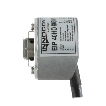 Инкрементальный программируемый энкодер D=40мм, полый вал 12мм, 3000 имп/об, 5…30VDC, выход TTL/HTL с инверсией, IP5