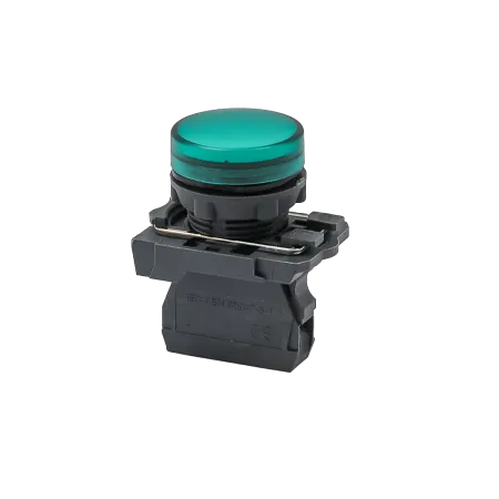 Лампа сигнальная зеленая, 220V AС/DC, IP65, пластик