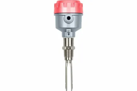 Вибрационный датчик предельного уровня жидкостей в алюм. корпусе, -30 +80 С, Pmax=20 bar, 24 V AC/DC, IP 65, соединение- резьба 1" PT, нерж. сталь, удлинение 1000 мм, нерж. сталь, 2 релейных выхода