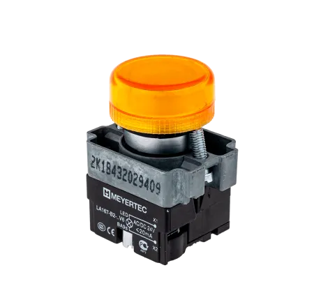 Сигнальная лампа желтый, 24V AC/DC