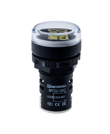 Индикатор напряжения, 5-60V DC, белый